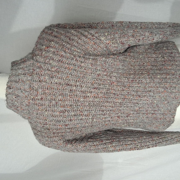 a new day Textured Gray Orange Turtleneck Sweater Size S - Picture 6 of 8
